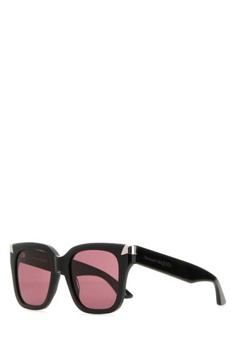 Black Acetate Punk Rivet Sunglasses - Alexander McQueen - Modalova