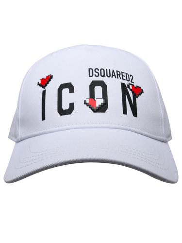 Dsquared2 White Cotton Hat - Dsquared2 - Modalova