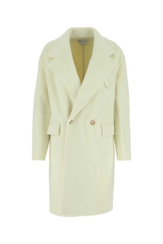 Ivory Wool Blend Coat - Bottega Veneta - Modalova