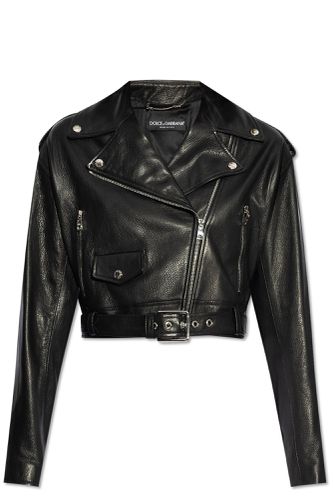 Dolce & Gabbana Leather Jacket - Dolce & Gabbana - Modalova