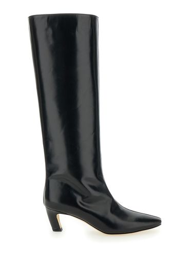 Tube Boot With Slanted Heel In Leather Woman - SEMICOUTURE - Modalova