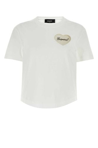 Dsquared2 White Jersey T-shirt - Dsquared2 - Modalova