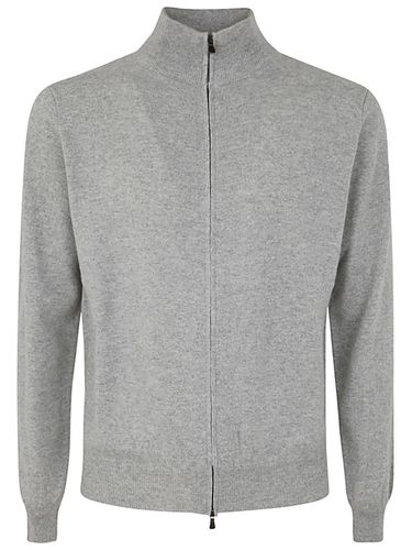 Wool Cashmere Long Sleeves Full Zipped Sweater - Filippo De Laurentiis - Modalova