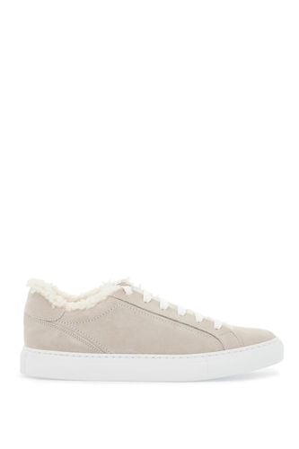 Suede Fur Sneakers - Brunello Cucinelli - Modalova