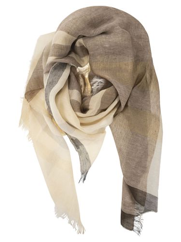 Linen, Viscose And Lurex Blend Bob Scarf - Peserico - Modalova