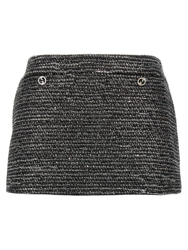 Gucci Lamé Tweed Skirt - Gucci - Modalova