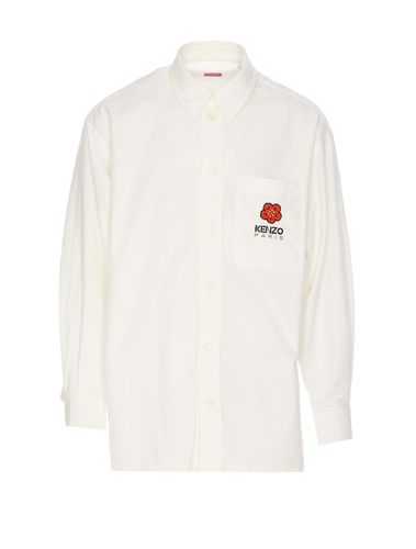 Kenzo Boke Crest Oversize Shirt - Kenzo - Modalova