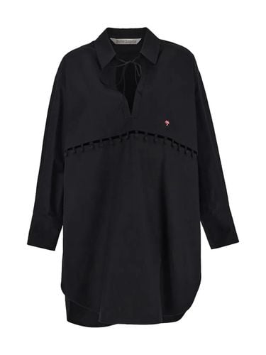 Buttons Detail Shirt Dress - Palm Angels - Modalova