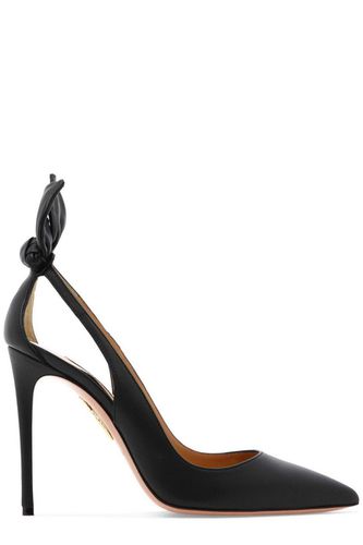 Aquazzura Pointed Toe Bow Tie Pumps - Aquazzura - Modalova