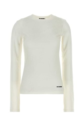 Jil Sander White Cotton T-shirt - Jil Sander - Modalova