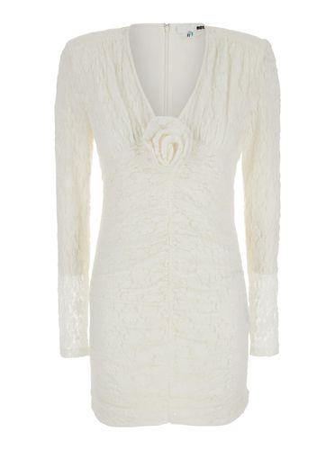 Lace Mini Dress V-neck - Rotate by Birger Christensen - Modalova