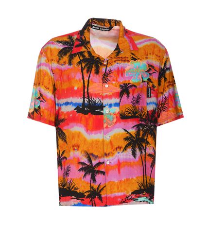 Palm Angels Printed Viscose Shirt - Palm Angels - Modalova