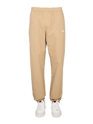 MSGM Pants With Logo - MSGM - Modalova