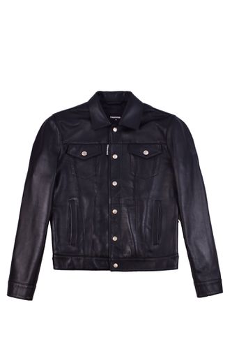 Dsquared2 Smooth Leather Jacket - Dsquared2 - Modalova