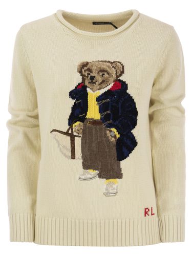 Cotton Pullover With Polo Bear Pattern - Polo Ralph Lauren - Modalova