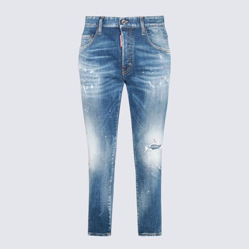 Dsquared2 Blue Cotton Denim Jeans - Dsquared2 - Modalova