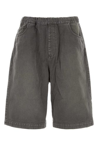 Dark Grey Denim Bermuda Shorts - Entire Studios - Modalova