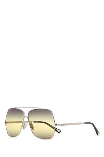 Chloé Silver Metal Sunglasses - Chloé - Modalova