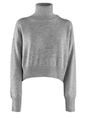 Dondup Grey Wool Dolcevita Sweater - Dondup - Modalova