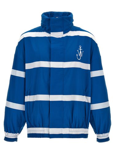 J. W. Anderson Logo Print Striped Jacket - J.W. Anderson - Modalova