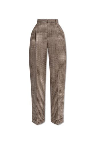 Moschino Patterned Pleated Pants - Moschino - Modalova