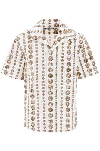 Coin Print Short Sleeve Shirt - Dolce & Gabbana - Modalova