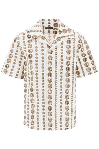 Coin Print Short Sleeve Shirt - Dolce & Gabbana - Modalova