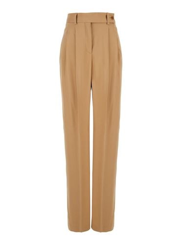 Pants With High Waist And Belt Loops In Tech Fabric Stretch Woman - Alberta Ferretti - Modalova