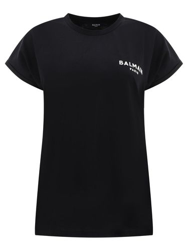 Logo Printed Crewneck T-shirt - Balmain - Modalova