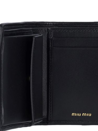 Miu Miu Logo Book Wallet - Miu Miu - Modalova