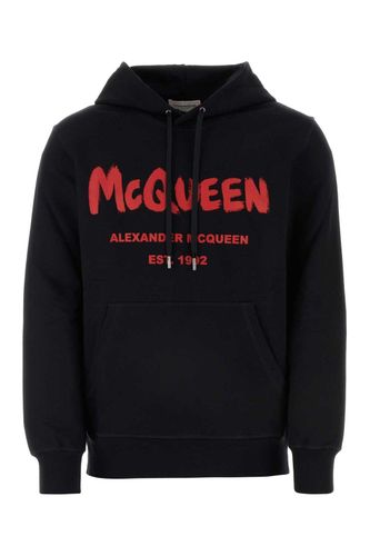 Logo Printed Drawstring Hoodie - Alexander McQueen - Modalova