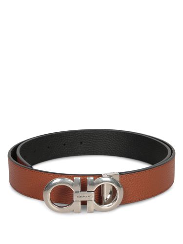 Ferragamo Double Brown/black Belt - Ferragamo - Modalova