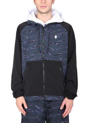 Windbreaker With cross Print - Marcelo Burlon - Modalova