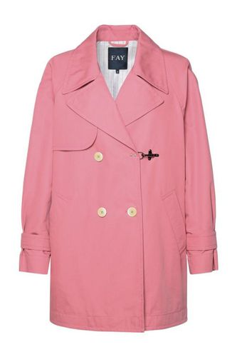 Fay Magenta Double-breasted Parka - Fay - Modalova