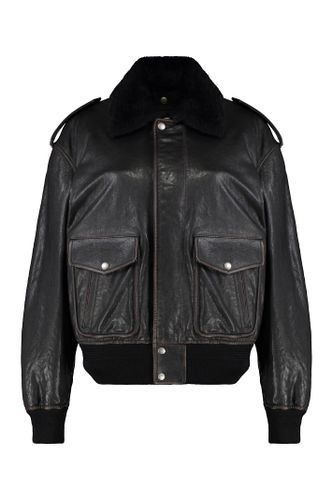 Lambskin Bomber Jacket - Saint Laurent - Modalova