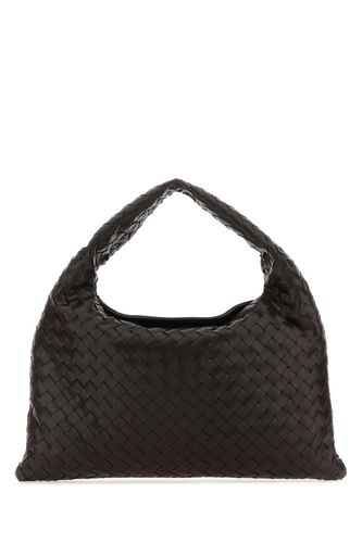 Dark Brown Leather Small Hop Shoulder Bag - Bottega Veneta - Modalova