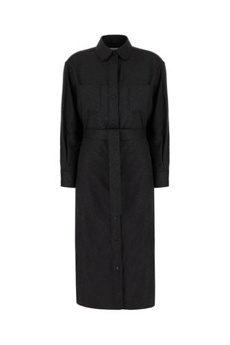 Graphite Silk Blend Dress - Thom Browne - Modalova