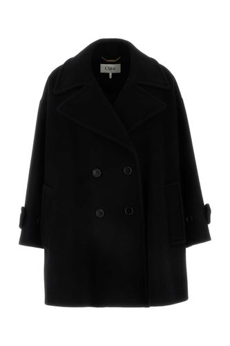 Wool Blend Oversize Coat - Chloé - Modalova