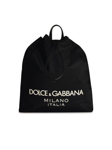 Black Nylon Backpack - Dolce & Gabbana - Modalova
