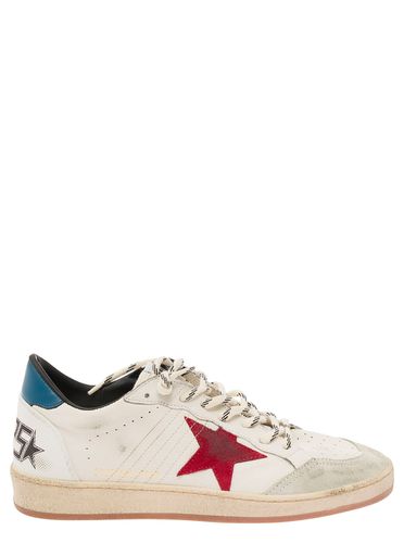 Ball-star White Vintage Low Top Sneakers With Logo In Leather Man - Golden Goose - Modalova