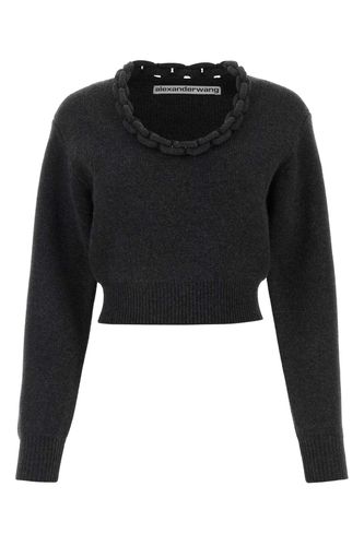 Graphite Wool Blend Sweater - Alexander Wang - Modalova