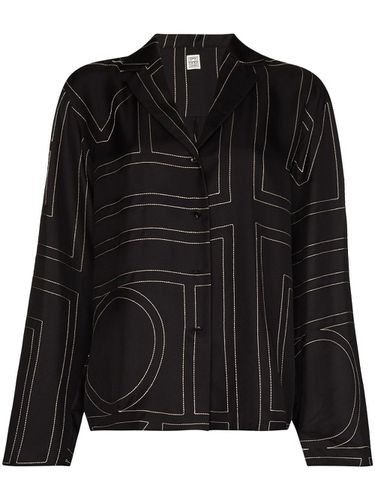 Totême Monogram Silk Pj Top - Totême - Modalova