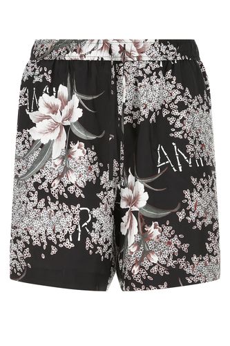 AMIRI Printed Silk Bermuda Shorts - AMIRI - Modalova