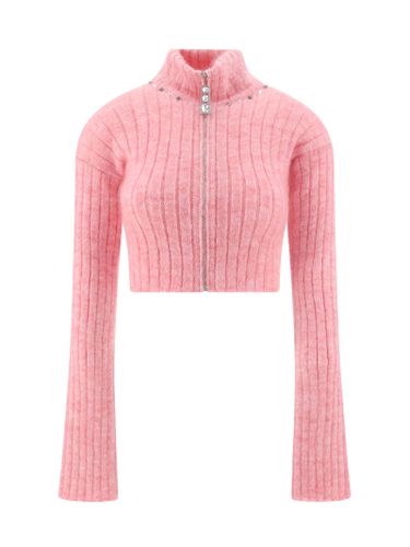 Rose Virgin Wool Blend Sweater - Alessandra Rich - Modalova