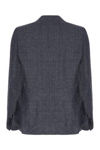 Embroidered Linen Blend Blazer - Zegna - Modalova