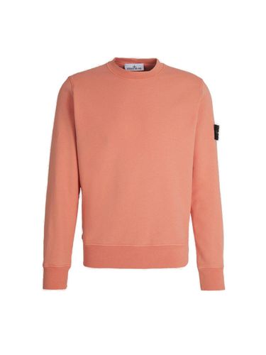 Logo Patch Crewneck Sweatshirt - Stone Island - Modalova