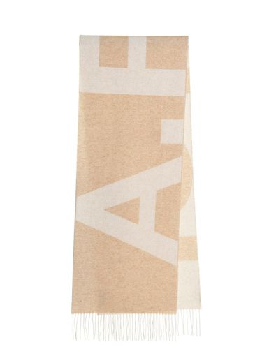 A. P.C. Logo Detailed Fringed Scarf - A.P.C. - Modalova