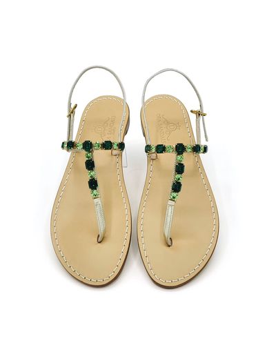 Linear Green Jewel Sandals - Dea Sandals - Modalova