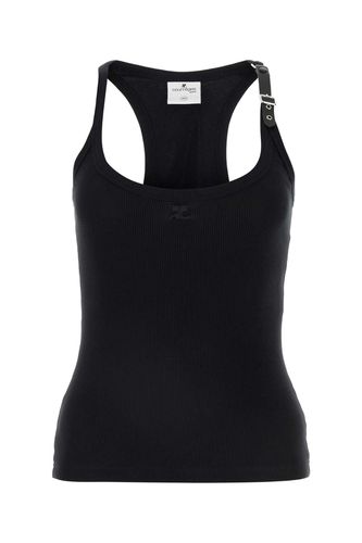 Stretch Cotton Tank Top - Courrèges - Modalova