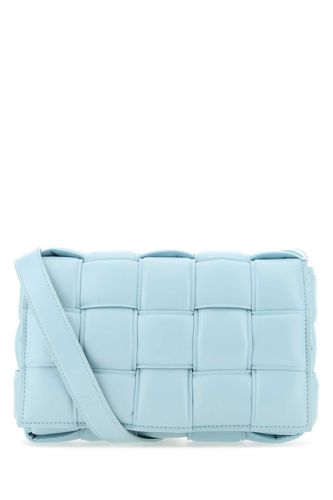 Light-blue Nappa Leather Small Padded Cassette Crossbody Bag - Bottega Veneta - Modalova